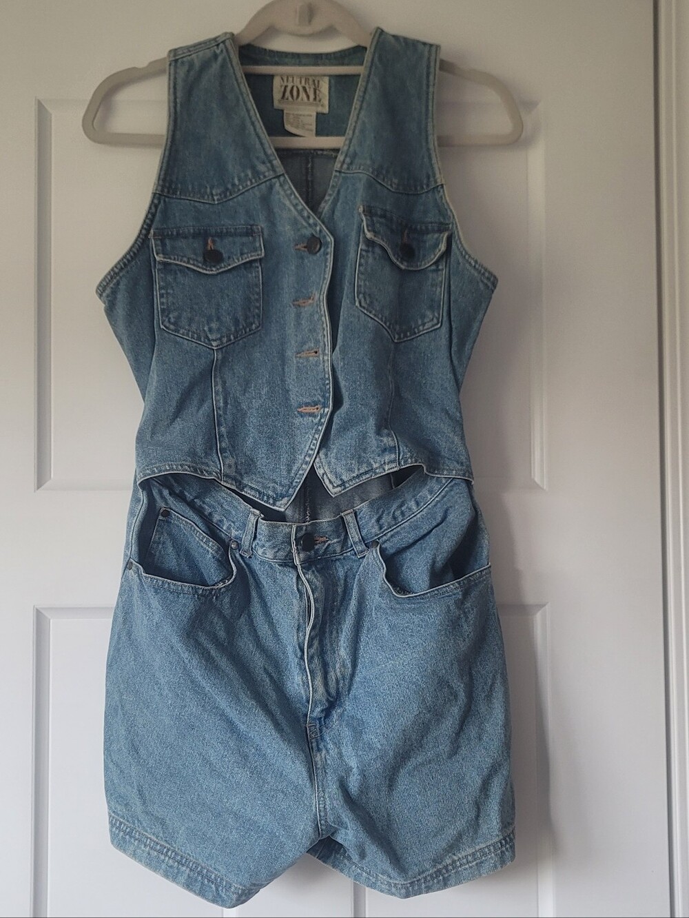 Vintage Women's Light Wash Romper